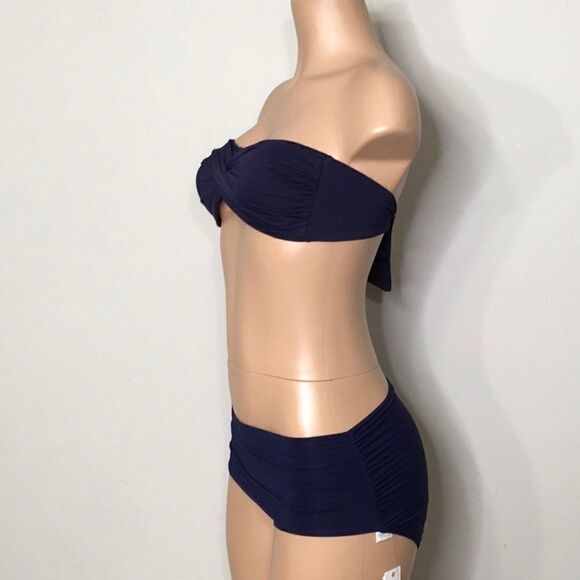 Anne Cole multi-way navy bikini. S/XS. NWT - Picture 5 of 16